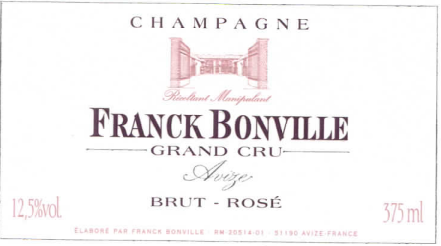 Grower Champagne - Franck Bonville NV Cuvée Rosé Grand cru 375ml