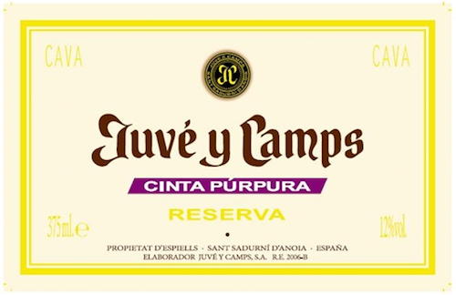 Juve Y Camps NV Cinta Purpura Reserva Cava 375ml