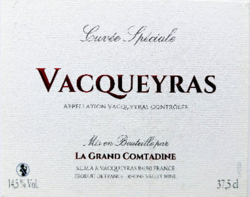 Domaine Pascal Freres Vacqueyras Grand Comtadine 375ml