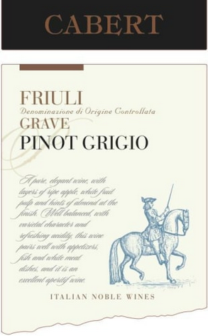 Cabert 2018 Pinot Grigio 375ml