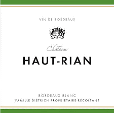 Chateau Haut Rian 2019 Bordeaux Blanc 375ml