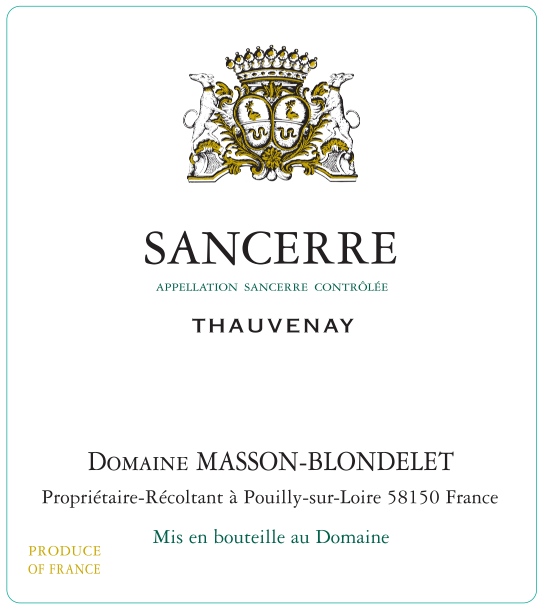 Domaine Masson-Blondelet 2018 "Thauvenay" Sancerre Blanc 375ml